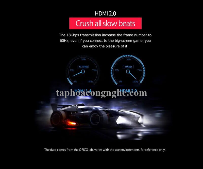 Orico 95218 HD303-30-BK 3m 4k 60mhz Version 2.0 Cáp HDMI 30095218